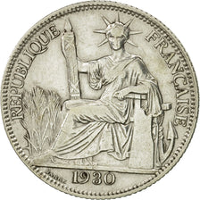 Moneta, INDOCINA FRANCESE, 20 Cents, 1930, Paris, MB+, Argento, KM:17.1