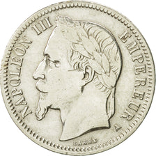 France, Napoleon III, Franc, 1867, Paris, VF(30-35), Silver