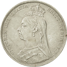 Great Britain, Victoria, Shilling, 1890, MS(60-62), Silver, KM:774