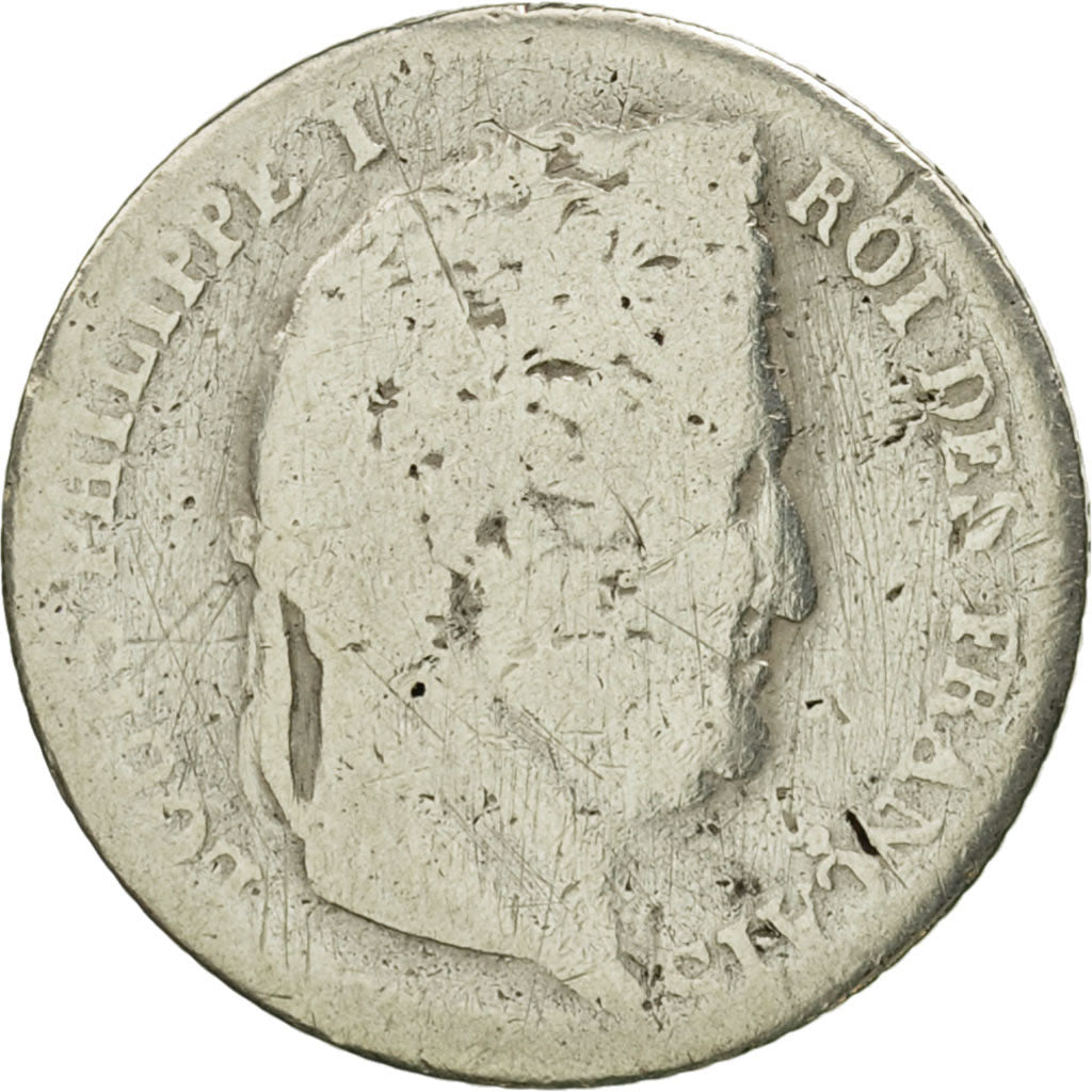 Coin, France, Louis-Philippe, 1/4 Franc, 1833, Lille, VG(8-10), Silver