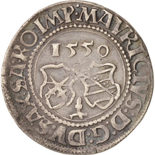 Saxe-Kurlinie, Moritz, 1/4 Thaler, 1550, Argent