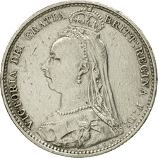 Great Britain, Victoria, 6 Pence, 1892, EF(40-45), Silver, KM:760