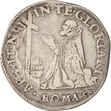 Münze, Vatikan, Testone, 1571, Rome, SS, Silber