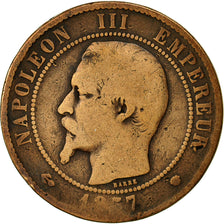 Coin, France, Napoleon III, Napoléon III, 10 Centimes, 1857, Marseille