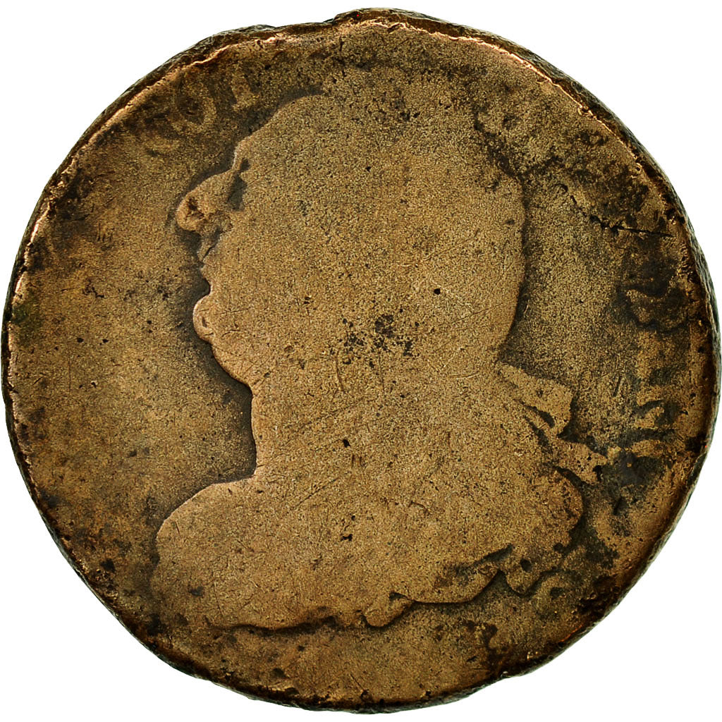 Moneta, Francia, 2 sols françois, 2 Sols, 1791, Paris, B, Bronzo, KM:603.1