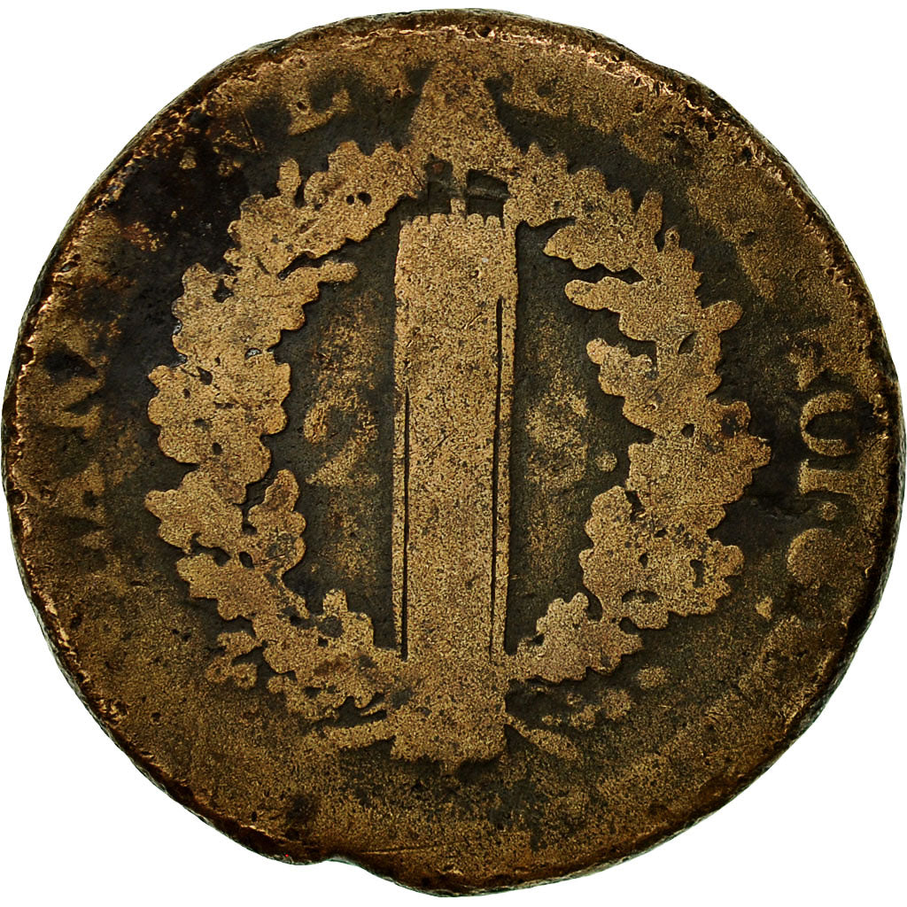 Moneta, Francia, 2 sols françois, 2 Sols, 1791, Paris, B, Bronzo, KM:603.1