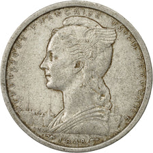 French Equatorial Africa, 2 Francs, 1948, Paris, VF(30-35), Aluminum, KM:7