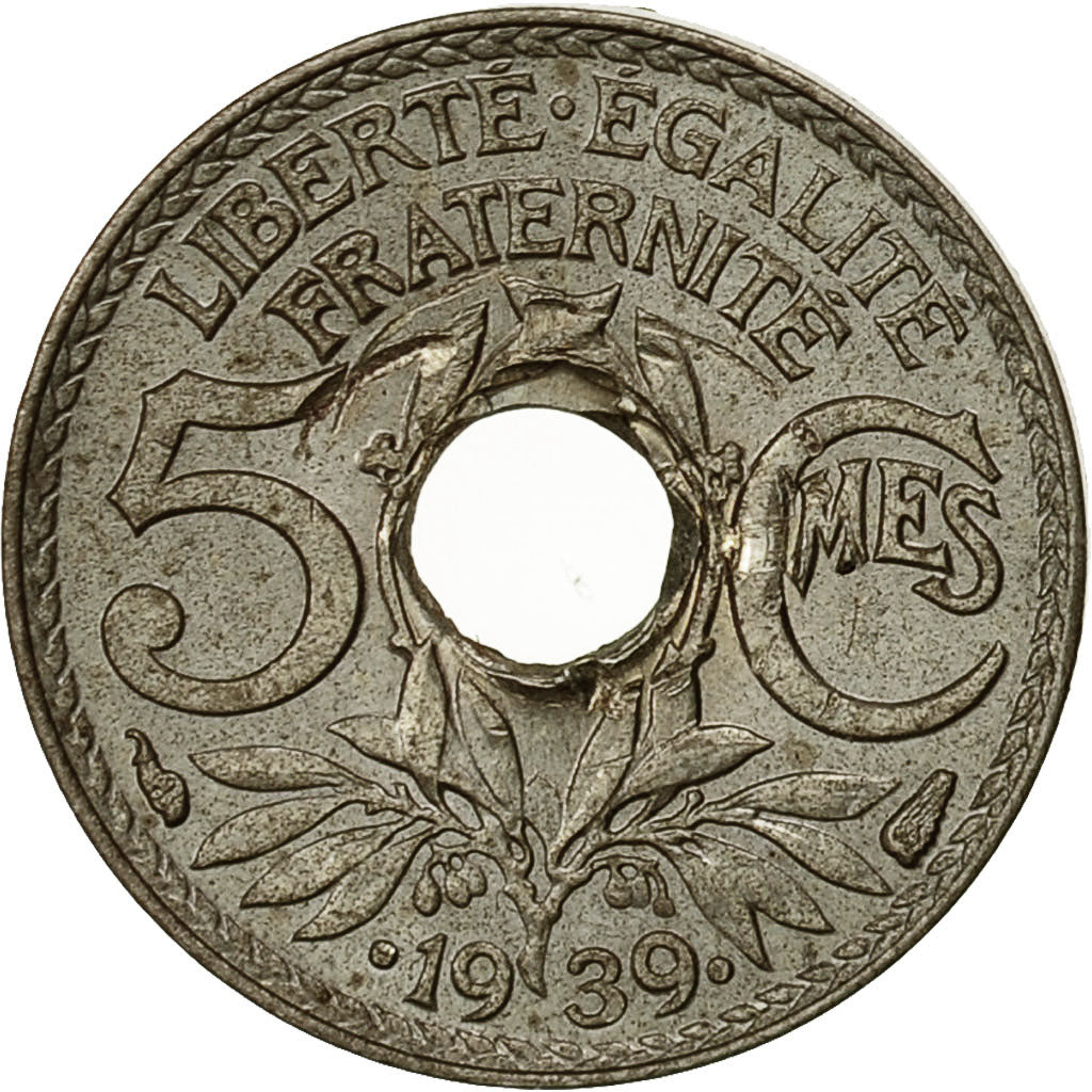 Coin, France, Lindauer, 5 Centimes, 1939, Paris, MS(60-62), Nickel-Bronze