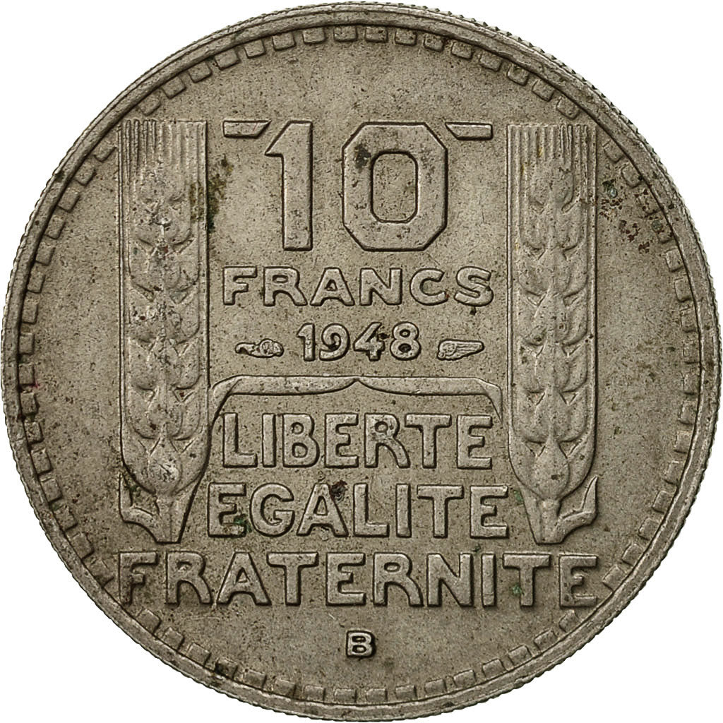 Coin, France, Turin, 10 Francs, 1948, Beaumont - Le Roger, EF(40-45)