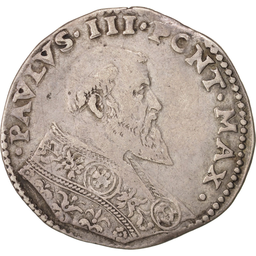 Coin, Vatican, Bianco, 1534-1549, Bologna, VF(30-35), Silver