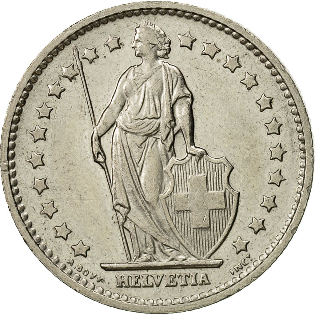 Coin, Switzerland, Franc, 1973, Bern, MS(60-62), Copper-nickel, KM:24a.1