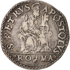 Vaticano, Paulo IV, Testone, 1555-1559, Rome, Plata