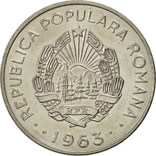 Romania, Leu, 1963, MS(63), Nickel Clad Steel, KM:90