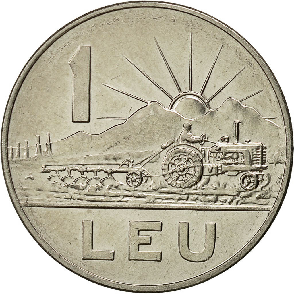 Romania, Leu, 1963, MS(63), Nickel Clad Steel, KM:90