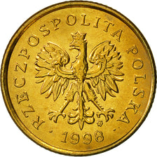 Monnaie, Pologne, 5 Groszy, 1998, Warsaw, FDC, Laiton, KM:278