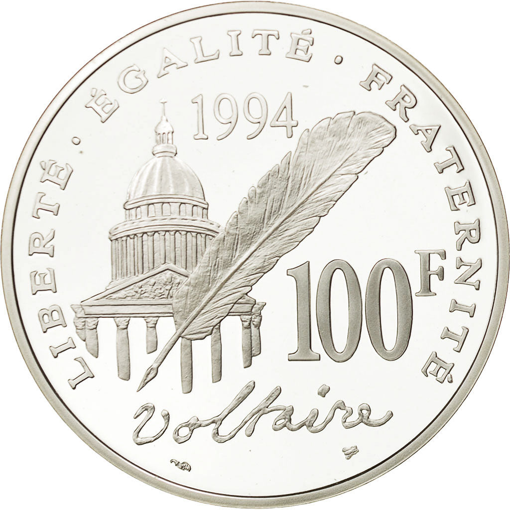 Coin, France, 100 Francs, 1994, MS(65-70), Silver, KM:1182, Gadoury:C94