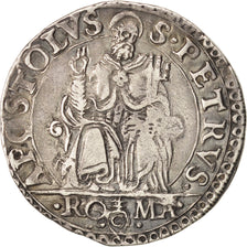 Papal States, Sede Vacante, Testone, 1559, Rome, Silber, SS