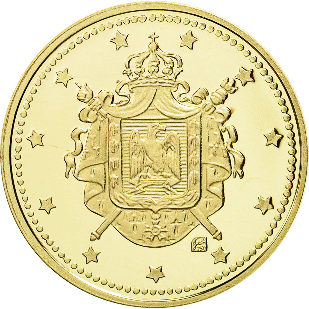 Francia, Medal, Euro-Napoléon III, 2000, Joaquin Jimenez, FDC, Oro