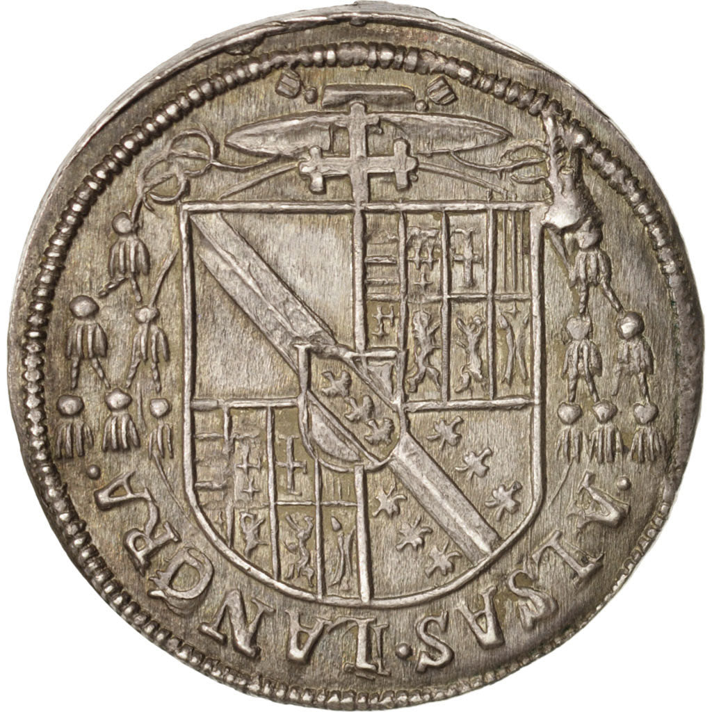Coin, FRENCH STATES, ALSACE, Teston, Undated, MS(60-62), Silver, Boudeau:1322