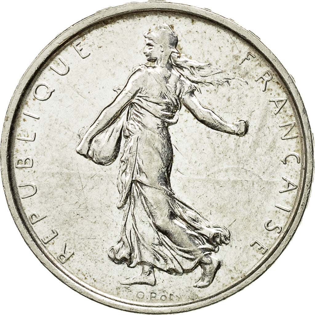 Francia, Semeuse, 5 Francs, 1968, SPL, Argento, KM:926, Gadoury:770