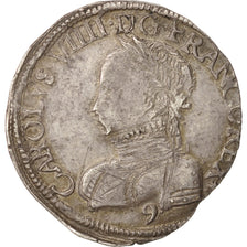Frankreich, Charles IX, Teston, 1563, Rennes, 2nd type, Silber, SS+