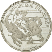Coin, France, Jeux Olympiques d'Hiver, 100 Francs, 1991, Paris, MS(64), Silver