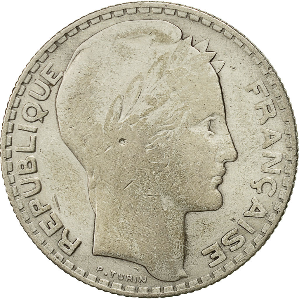 Coin, France, Turin, 10 Francs, 1934, Paris, VF(30-35), Silver, KM:878
