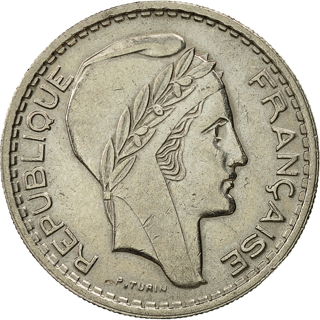 Coin, France, Turin, 10 Francs, 1949, Beaumont - Le Roger, MS(60-62)