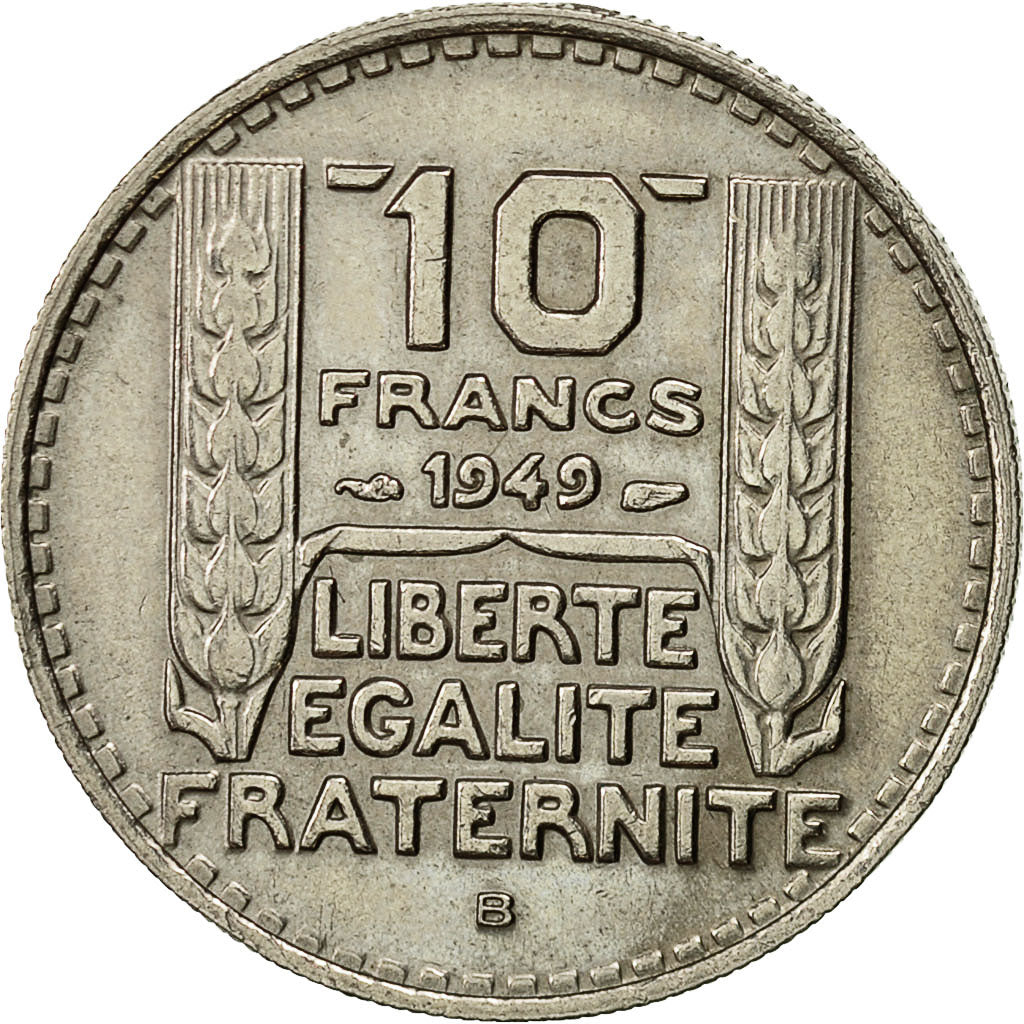 Coin, France, Turin, 10 Francs, 1949, Beaumont - Le Roger, MS(60-62)
