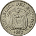 Monnaie, Équateur, 20 Centavos, 1962, TTB+, Nickel Clad Steel, KM:77.1c
