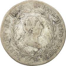 Moneda, Austria, Joseph II, 20 Kreuzer, 1787, Vienna, BC+, Plata, KM:2070
