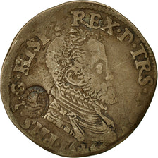 Moneta, Paesi Bassi Spagnoli, Overijssel, Philip II, 1/5 Ecu, 1566, Hasselt, BB