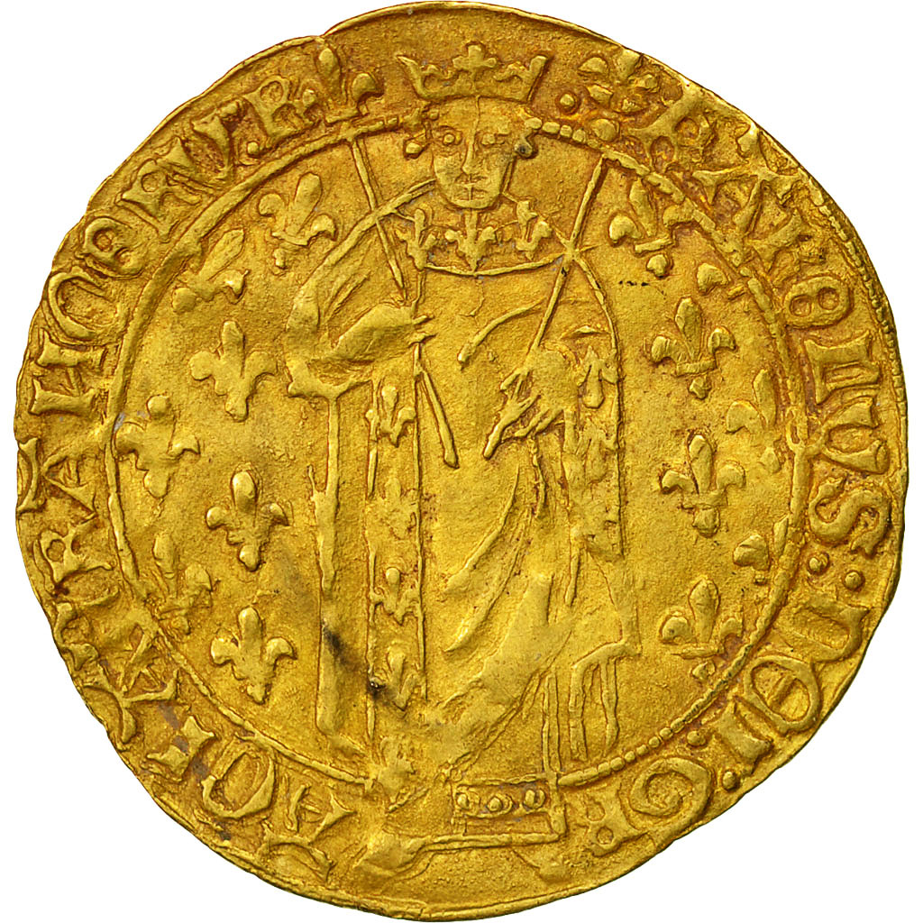 Monnaie, France, Charles VII, Royal d'or, 1431, Tours, TTB+, Or, Duplessy:455A