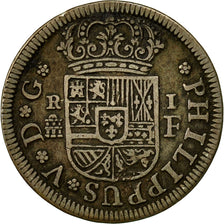 Munten, Spanje, Philip V, Real, 1726, Segovia, PR, Zilver, KM:299