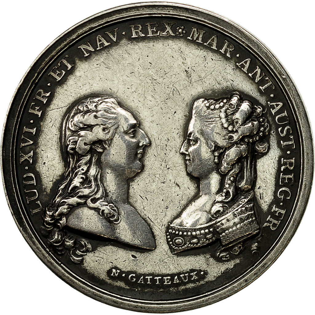 Francia, Medal, Naissance du Dauphin, Louis XVI, 1781, Gatteaux, MBC+, Plata