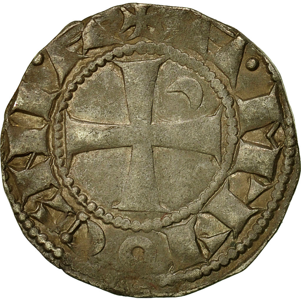 Crusaders, Bohemund III (1163-1201), Denier, Antioch, Billon