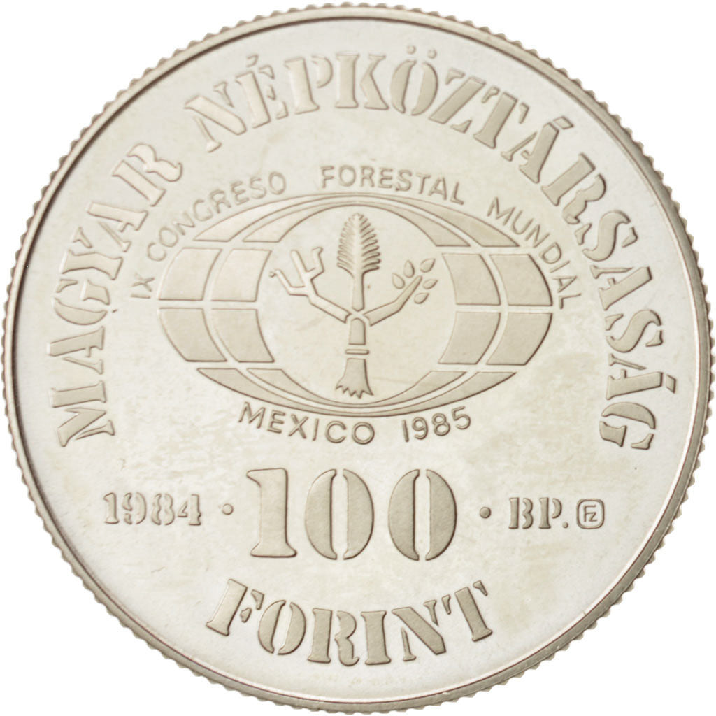 Coin, Hungary, 100 Forint, Szaz, 1984, MS(65-70), Copper-Nickel-Zinc, KM:639