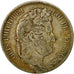 Moneta, Francia, Louis-Philippe, 5 Francs, 1833, Lyons, MB+, Argento, KM:749.4