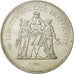 Coin, France, Hercule, 50 Francs, 1974, Paris, MS(63), Silver, KM:941.1