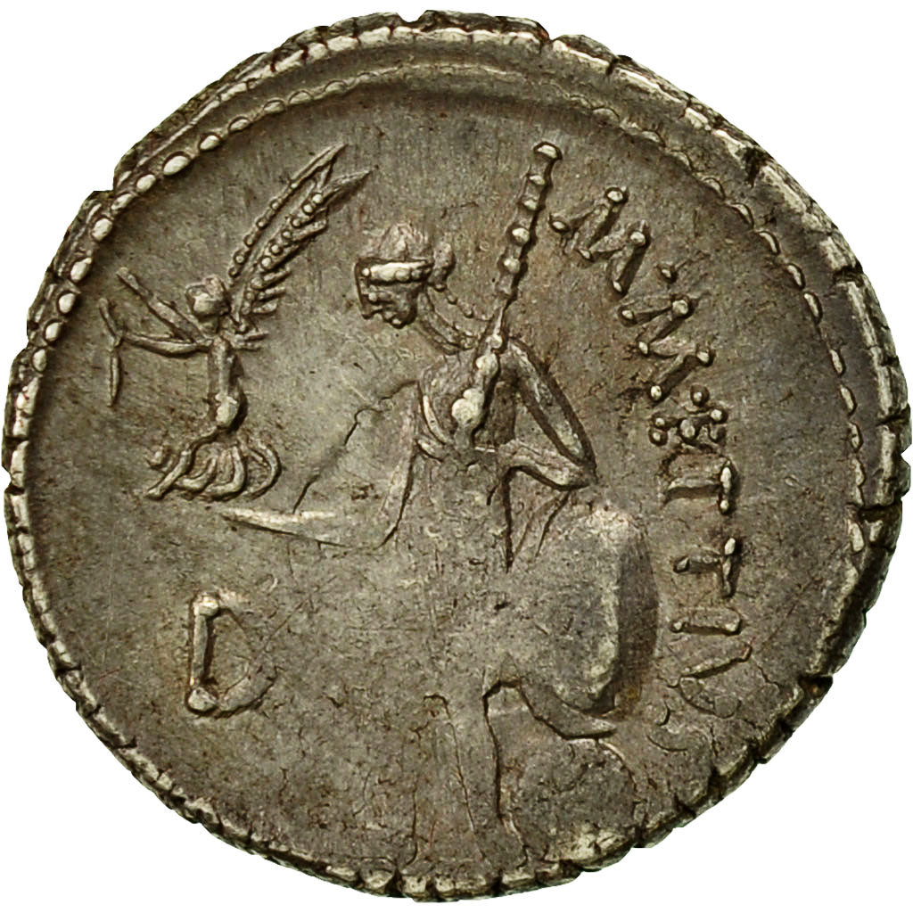 Coin, Julius Caesar, Denarius, 44 BC, Rome, AU(50-53), Silver, BMC 4137