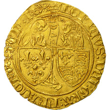 Coin, France, Henri VI, Salut d'or, 1423, Paris, AU(55-58), Dy 443A variety