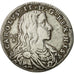 Monnaie, États italiens, NAPLES, Carlo II, Tari, 1688, Naples, TTB, Argent