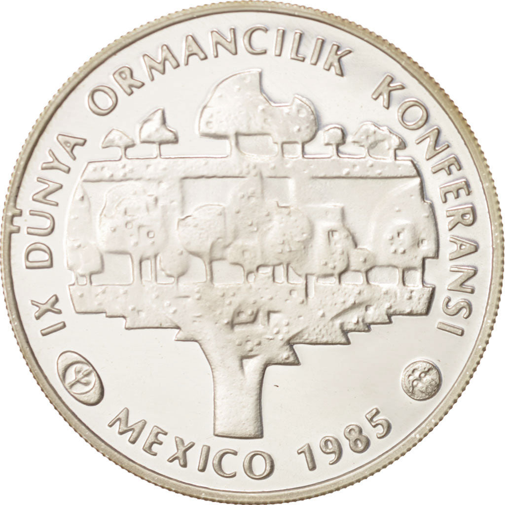 Coin, Turkey, 5000 Lira, 1985, MS(65-70), Silver, KM:977