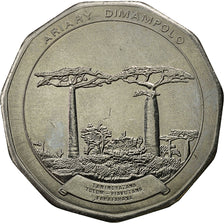 Madagascar, 50 Ariary, 1992, MS(60-62), Stainless Steel, KM:20