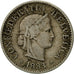 Switzerland, 5 Rappen, 1883, Bern, VF(30-35), Copper-nickel, KM:26