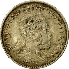 Monnaie, Éthiopie, Menelik II, Gersh, 1903, Paris, TB+, Argent, KM:12