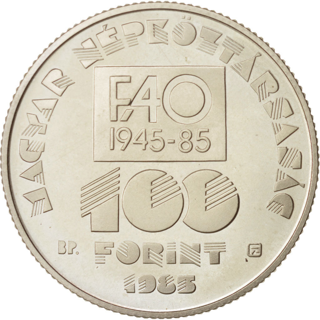 Hungary, 100 Forint, Szaz, 1985, Copper-Nickel-Zinc, KM:654
