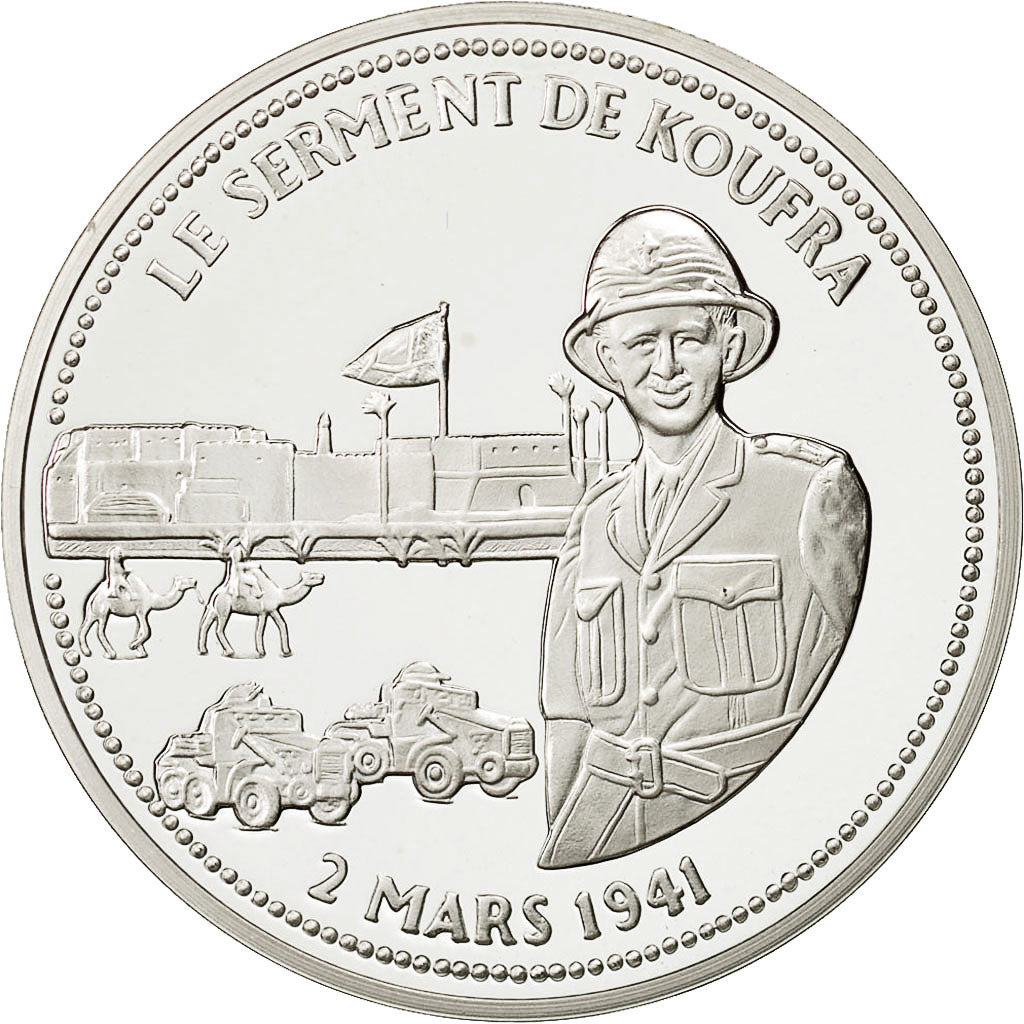 France, Medal, Le Serment de Koufra, History, FDC, Argent