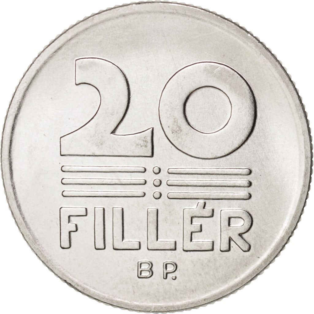 Hungary, 20 Fillér, 1983, Budapest, Aluminum, KM:627