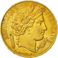 Moneda, Francia, Cérès, 20 Francs, 1850, Paris, MBC+, Oro, KM:762